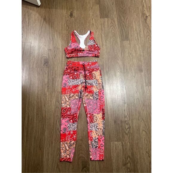 EleVen by Venus Williams Bandana Print Babe  7/8 Legging & Bra Set NWOT$169 - Picture 7 of 12